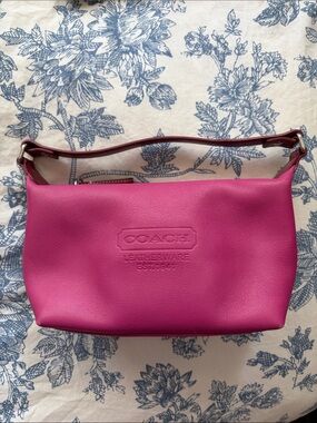 Coach Hot Pink Mini Leather Shoulder Bag!